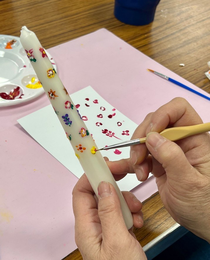 Candle painting